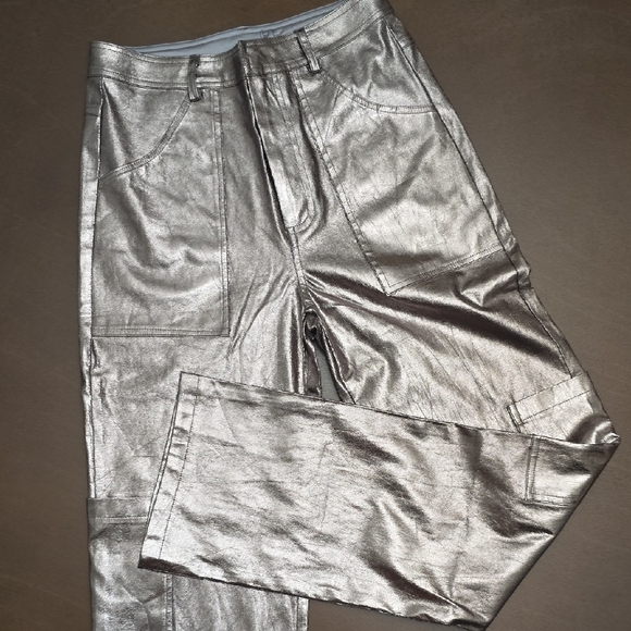 SOFIE THE LABEL Women's Sz S Silver Copper Pants - Picture 1 of 8